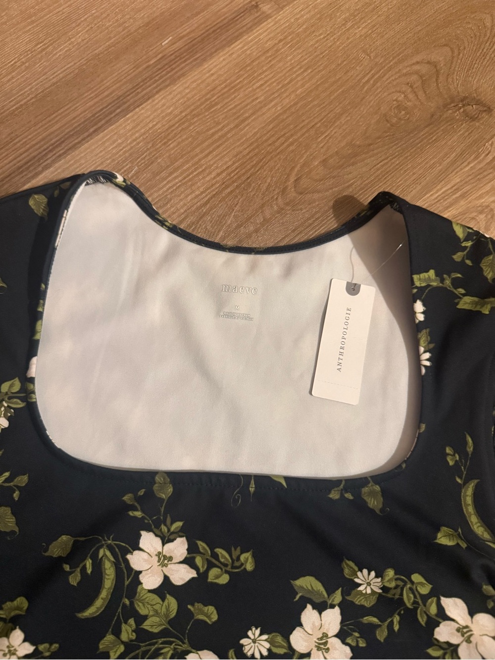 Maeve Black Floral Tank Top - Picture 5 of 9